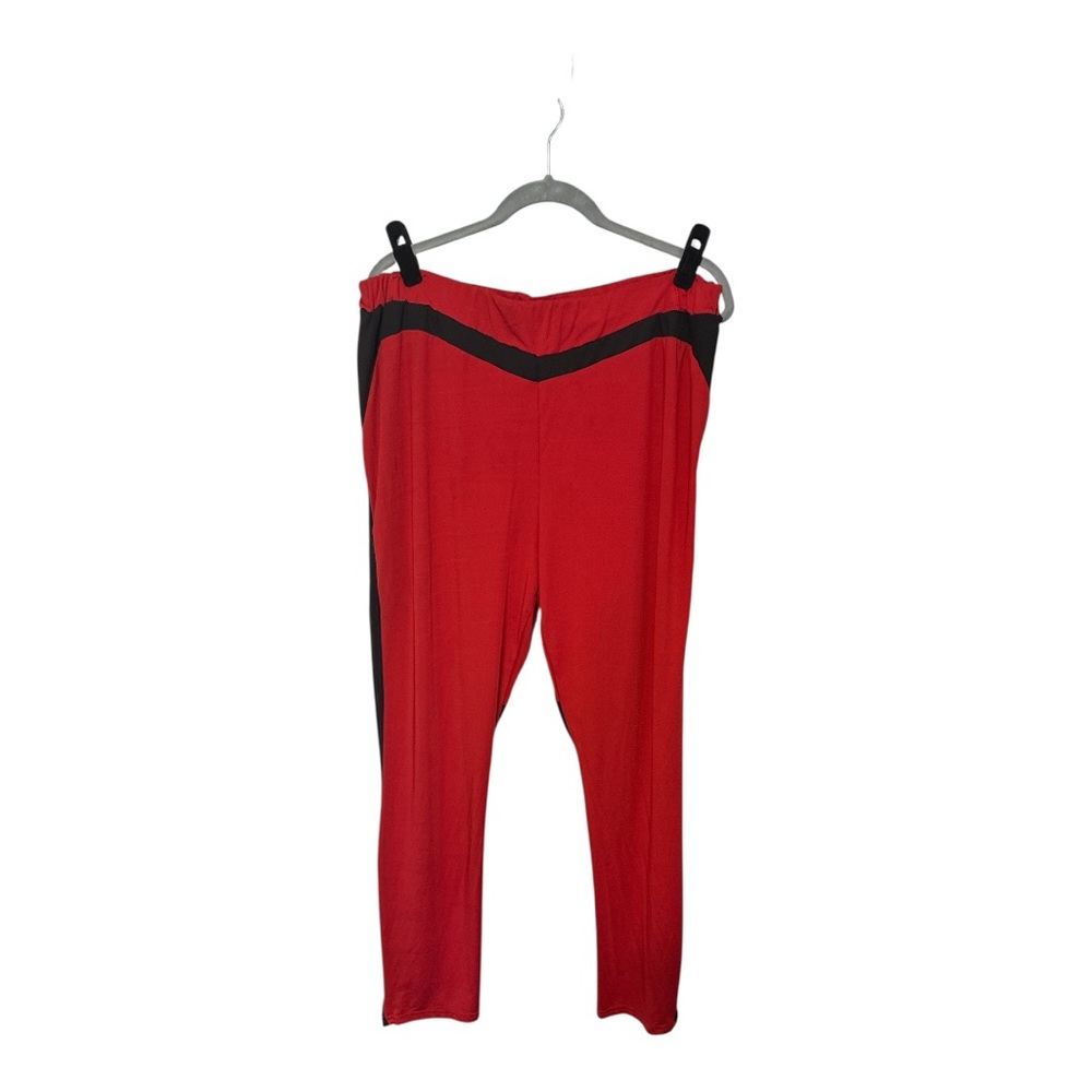 Stylish Red and Black Women's Pants
